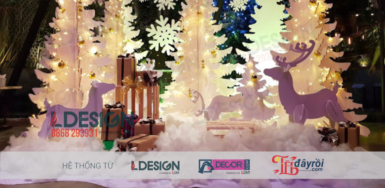 Thi công Cây thông Noel đa kích thước tại Đồng Nai