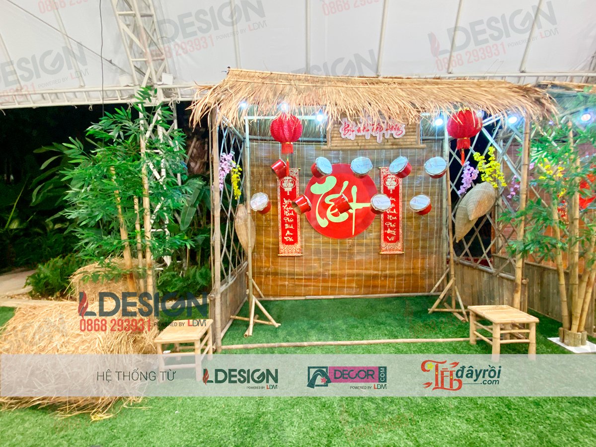 Trang trí chợ quê tại khách sạn Lotte Sài Gòn