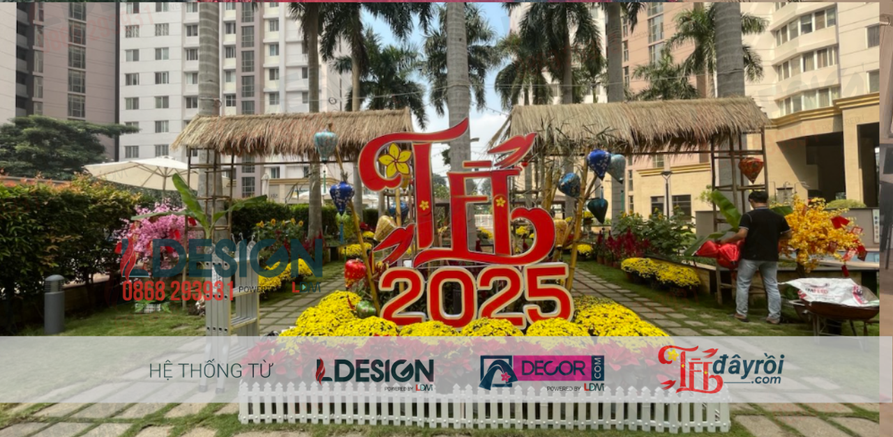 Trang Trí Tiểu Cảnh Tết Tại Imperia An Phu