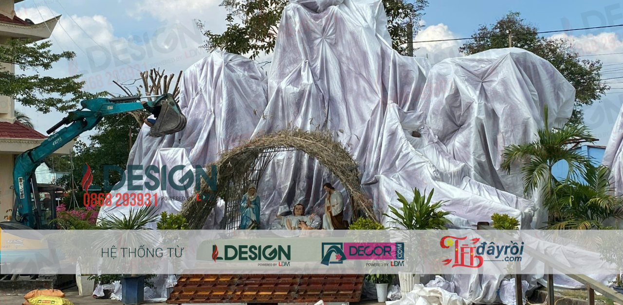 Hang đá noel bằng xốp tại Đồng Nai