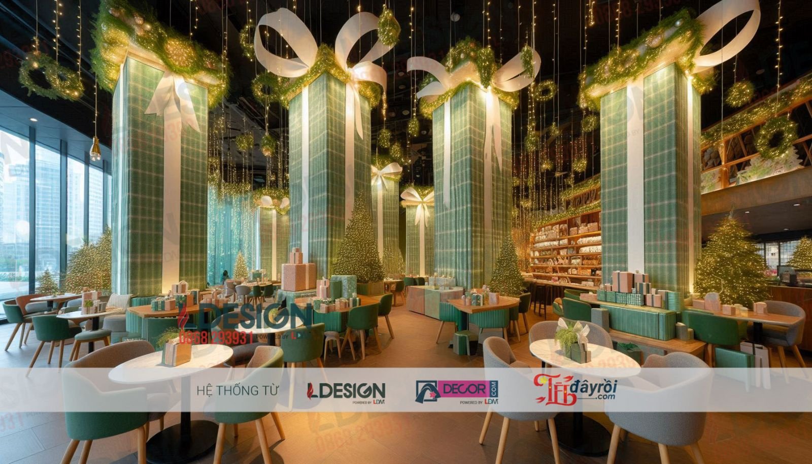 Trang trí Giáng sinh phong cách hiện đại