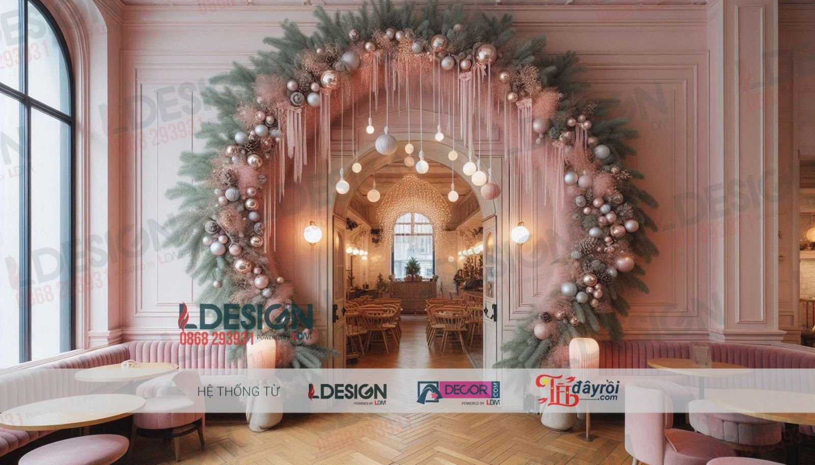 Trang trí Giáng sinh phong cách hiện đại