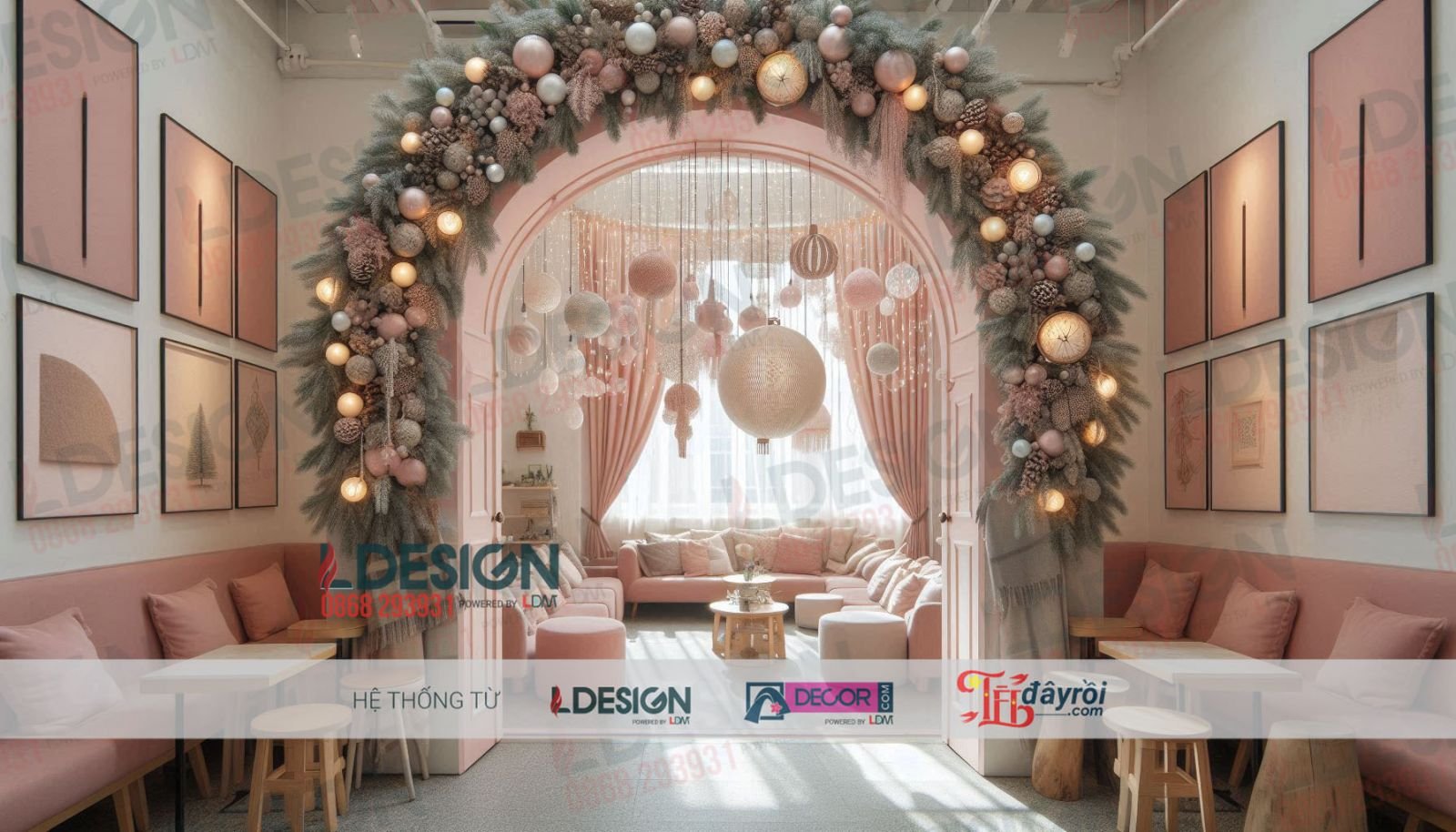 Trang trí Giáng sinh phong cách hiện đại