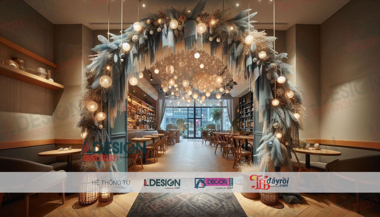 Trang trí Giáng sinh phong cách hiện đại