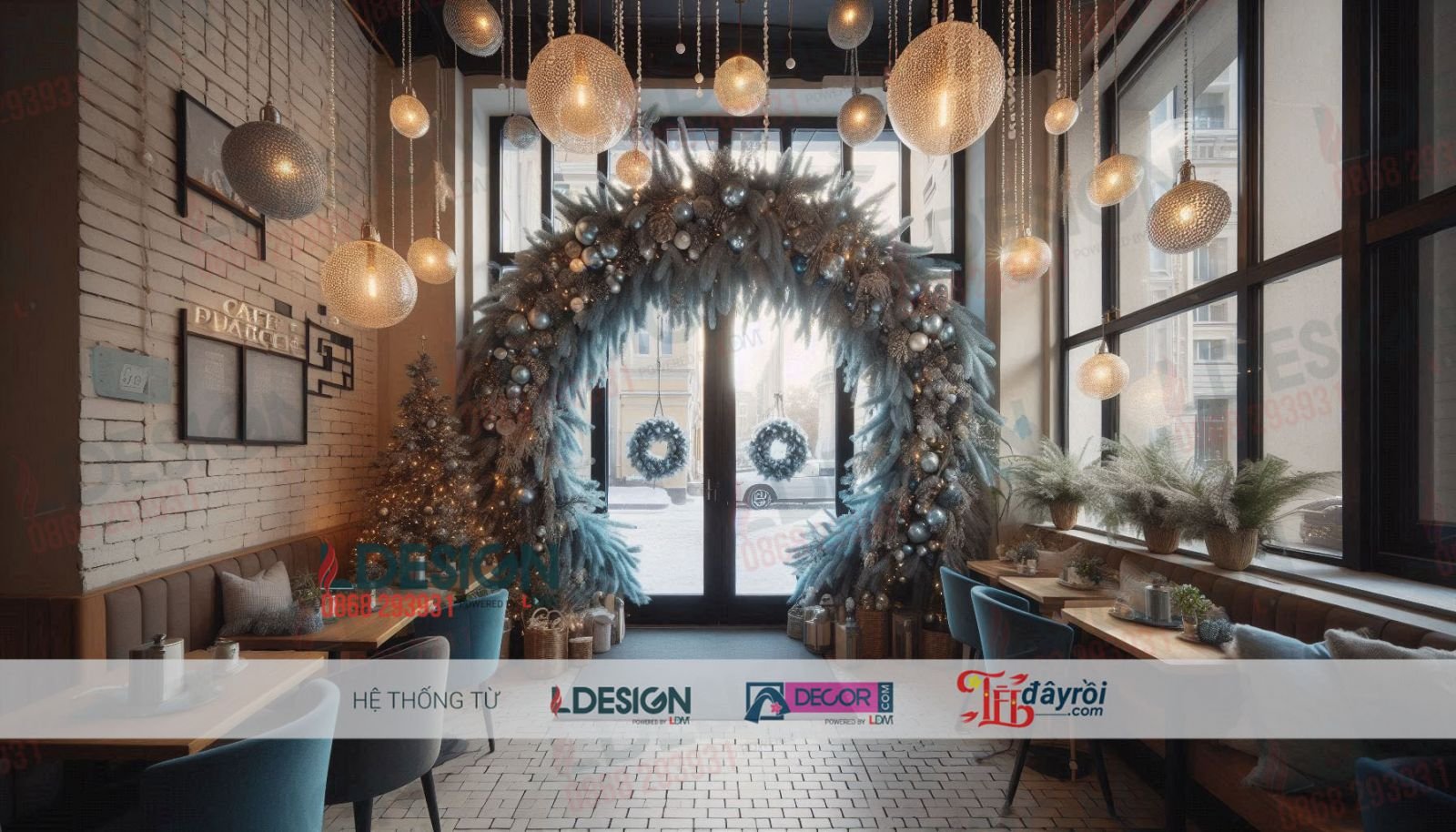 Trang trí Giáng sinh phong cách hiện đại