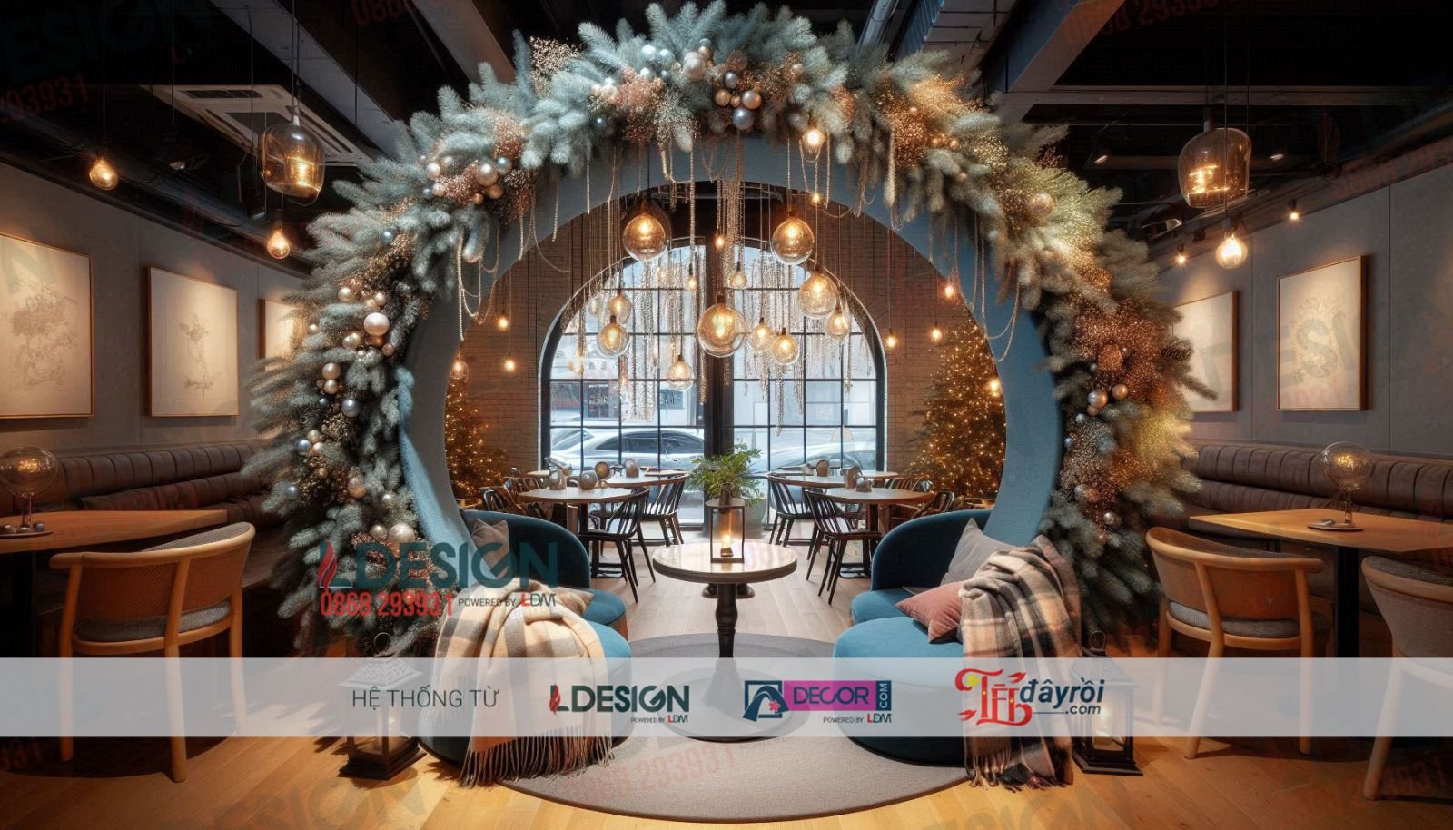 Trang trí Giáng sinh phong cách hiện đại