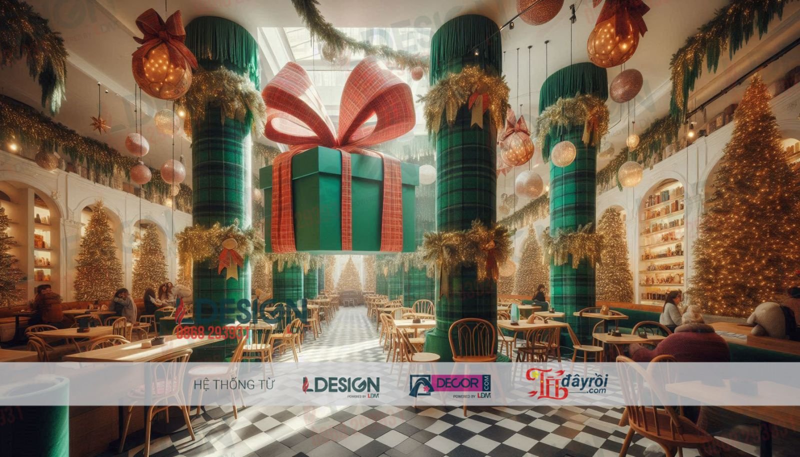 Trang trí Giáng sinh phong cách hiện đại