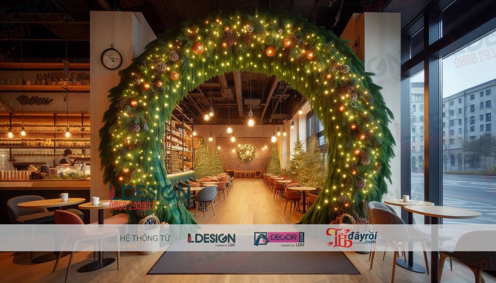 Trang trí Giáng sinh phong cách hiện đại