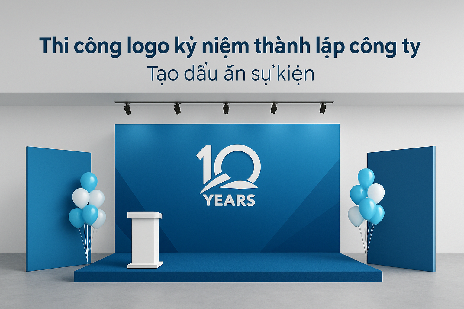 Thi công logo kỷ niệm thành lập công ty: Tạo dấu ấn sự kiện