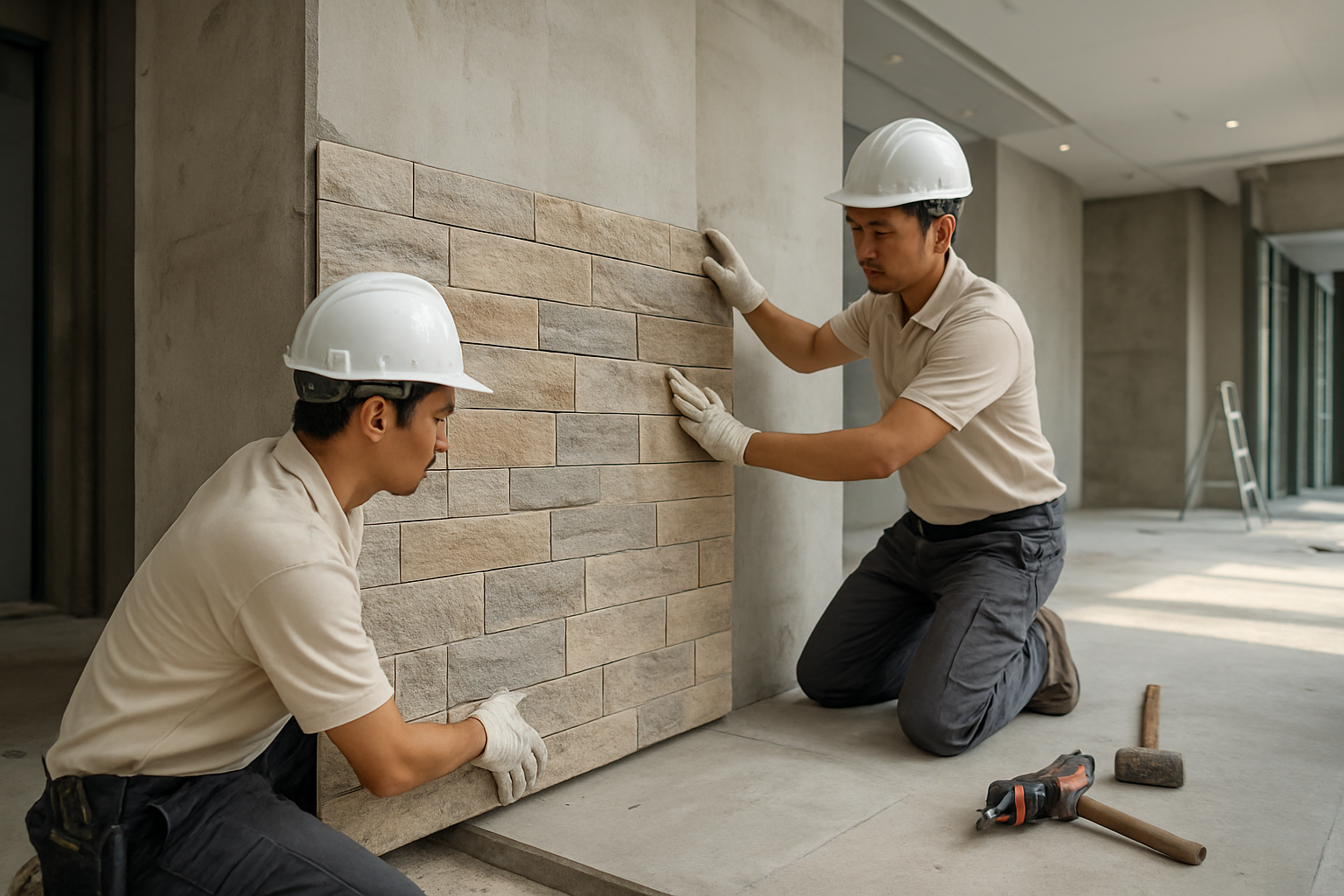 Thi công giả đá composite: Giải pháp trang trí bền đẹp