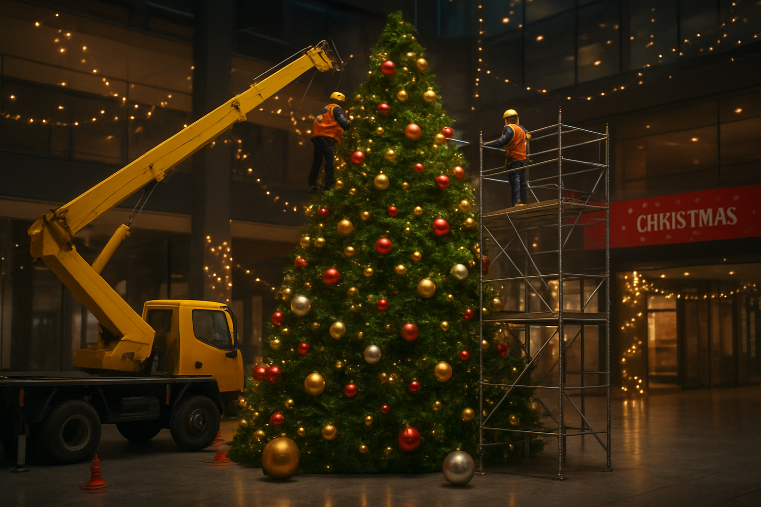 Cho thuê cây thông Noel khổ lớn cho mùa lễ hội nổi bật