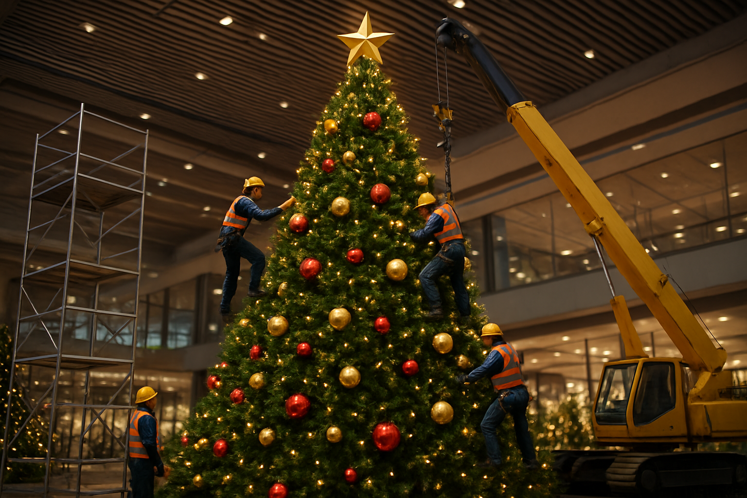 Cho thuê cây thông Noel 6m: Giải pháp trang trí nổi bật cho mùa lễ hội