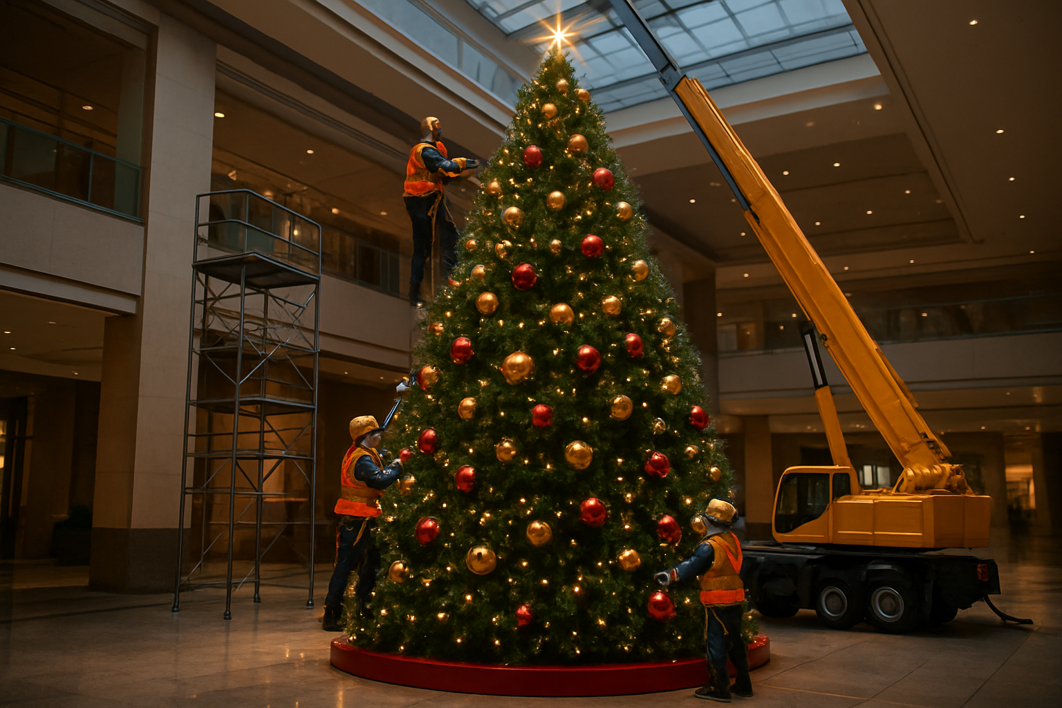 Thiết kế thi công cây thông Noel 5m trọn gói
