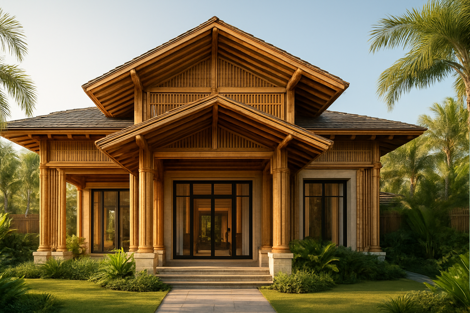 Bamboo Resort House Design and Build for Eco Retreats
